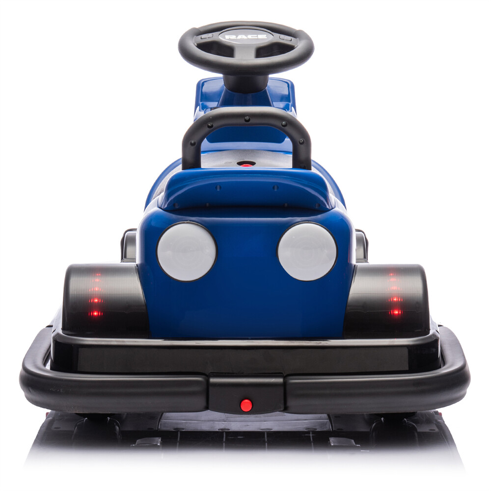 12V Kid Ride On Motor Bumper Car Rotate 360° In Place 1.55MPH Kid Toy Aged 3-5
