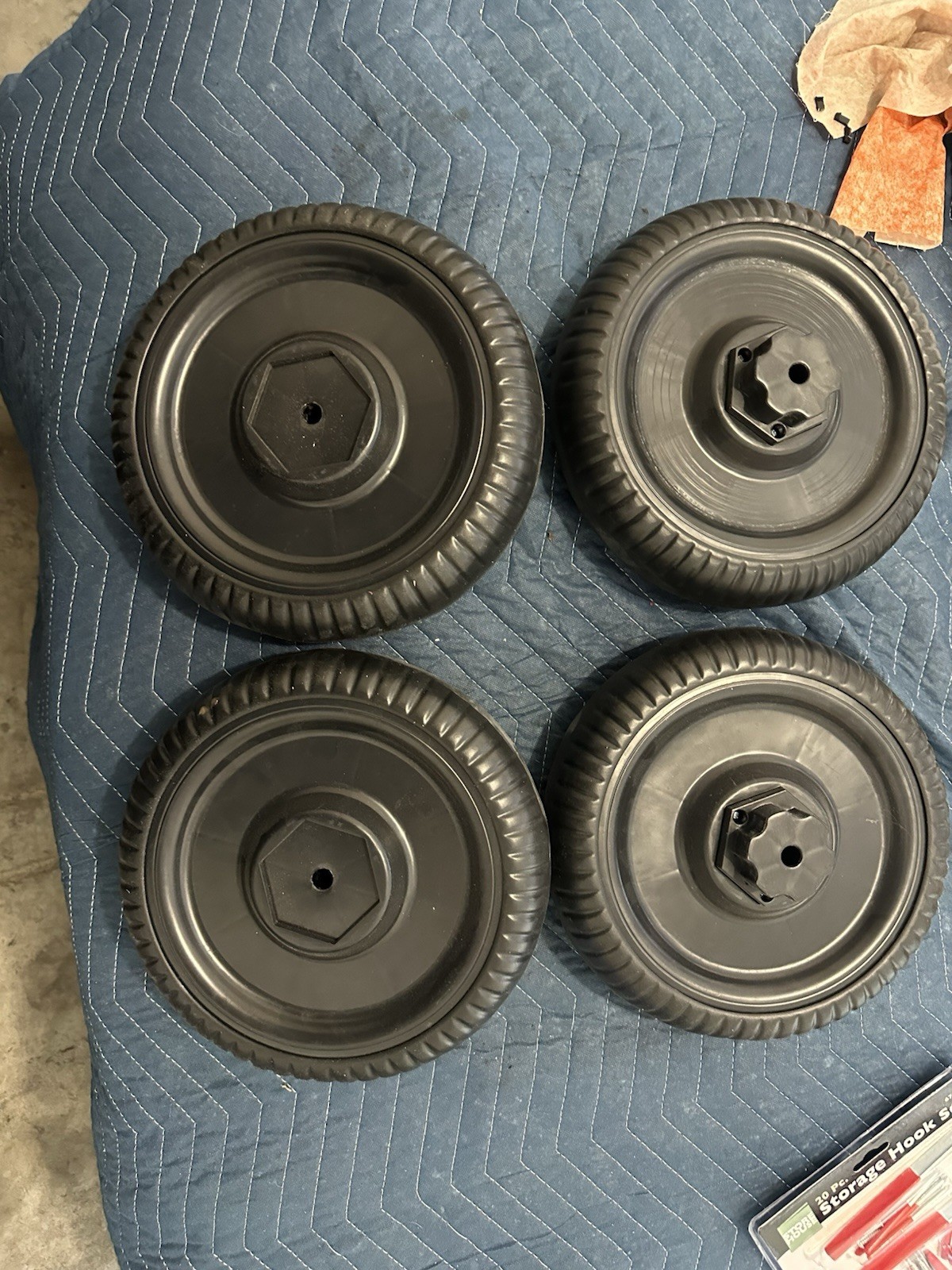 4 Mercedes Kids Toy Ride On Car Wheels, 10 And 1/2 Inch Wheels, Used Good