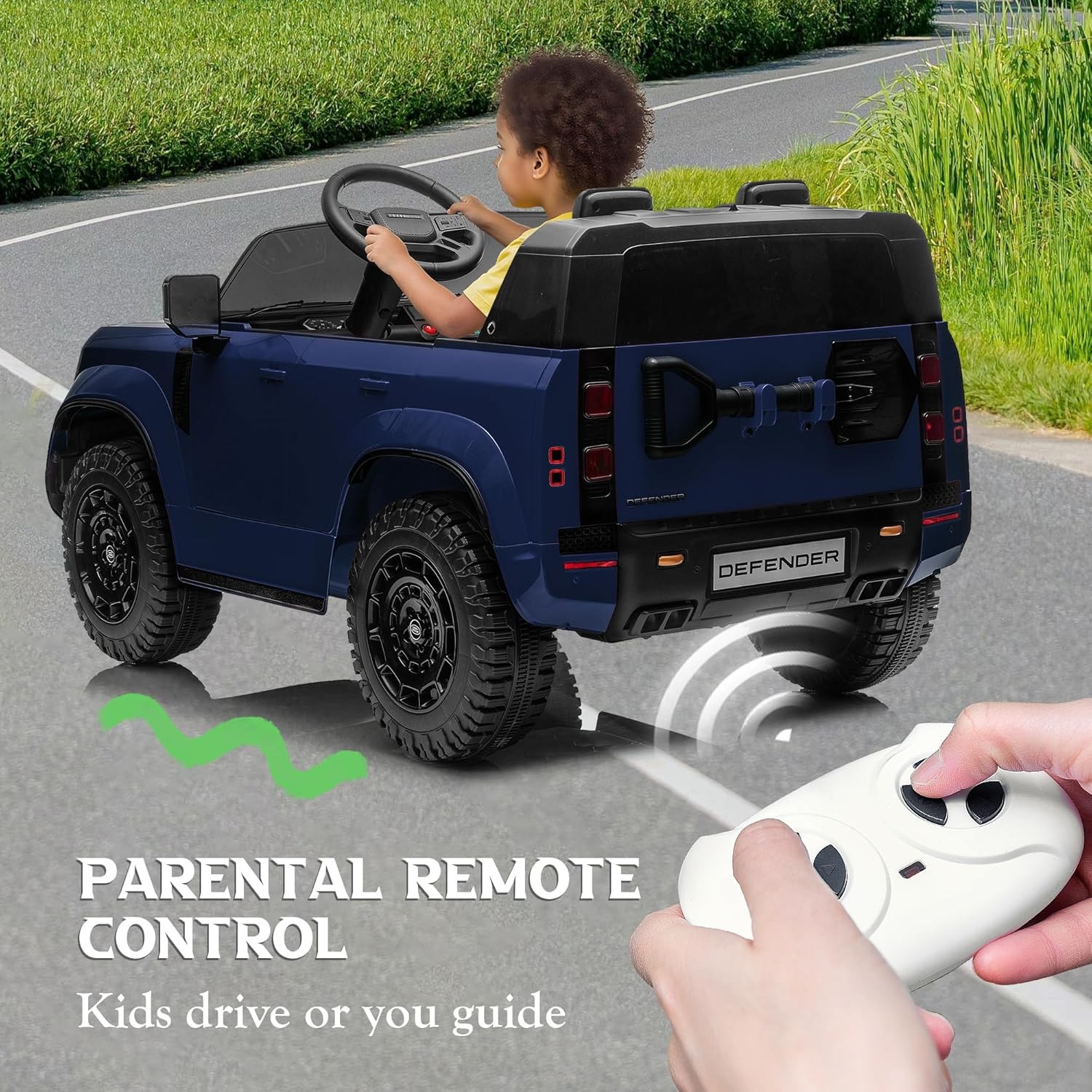 24V 4 MPH 2-Seater Licensed Land Rover Defender Octa Ride on Car with Parent Rem