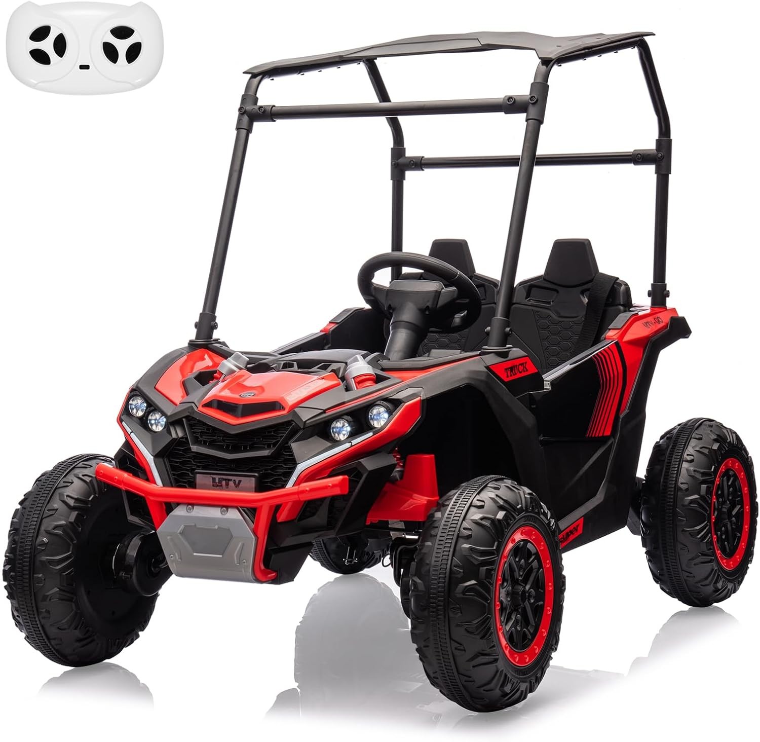 2 Seater Ride On Car Truck 24V Ride On Toys for Kids Electric Vehicle w/Remote
