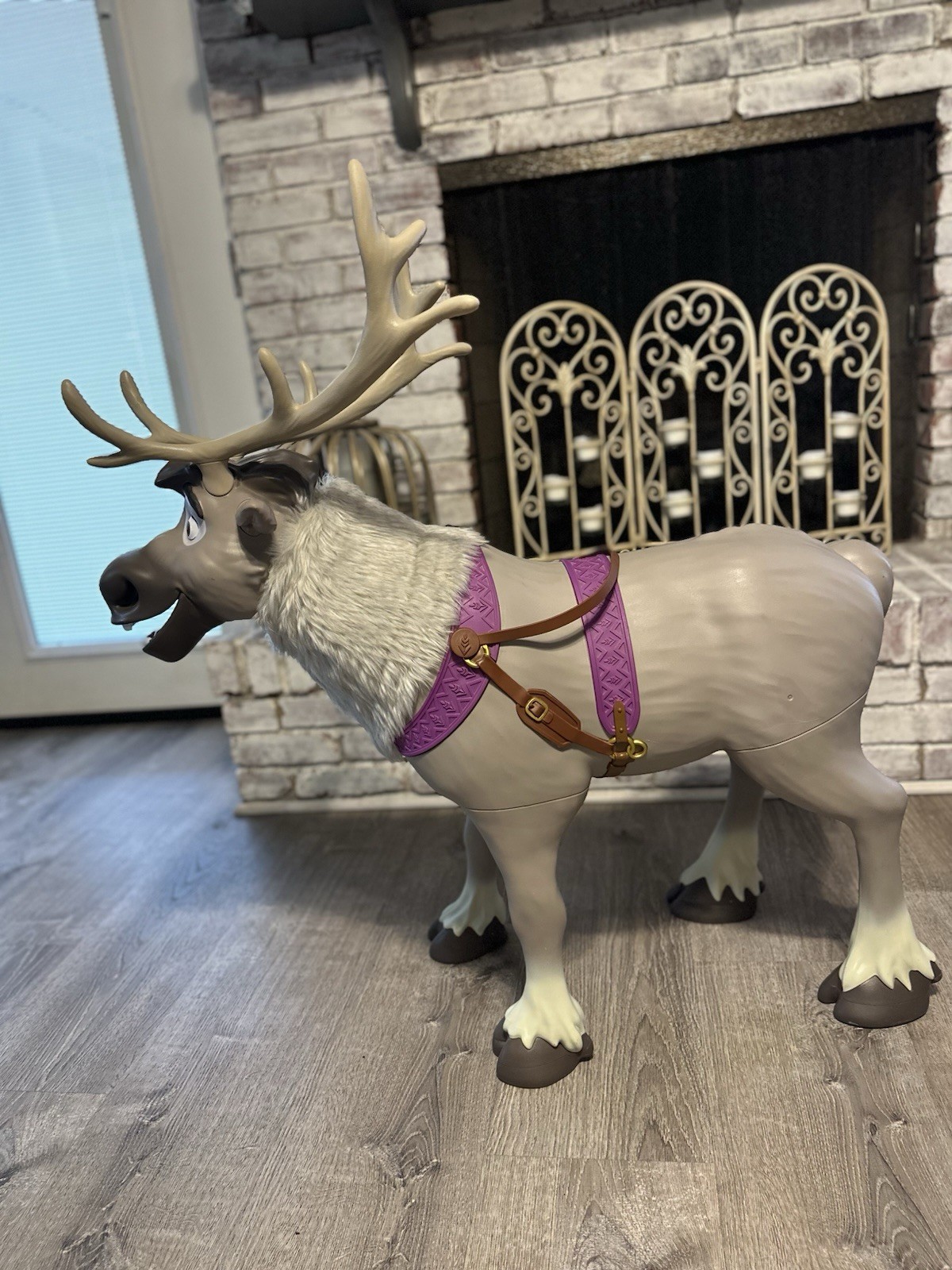 Disney Frozen 2 My Size Playdate Sven Reindeer Ride On Toy with Sounds Life-Size