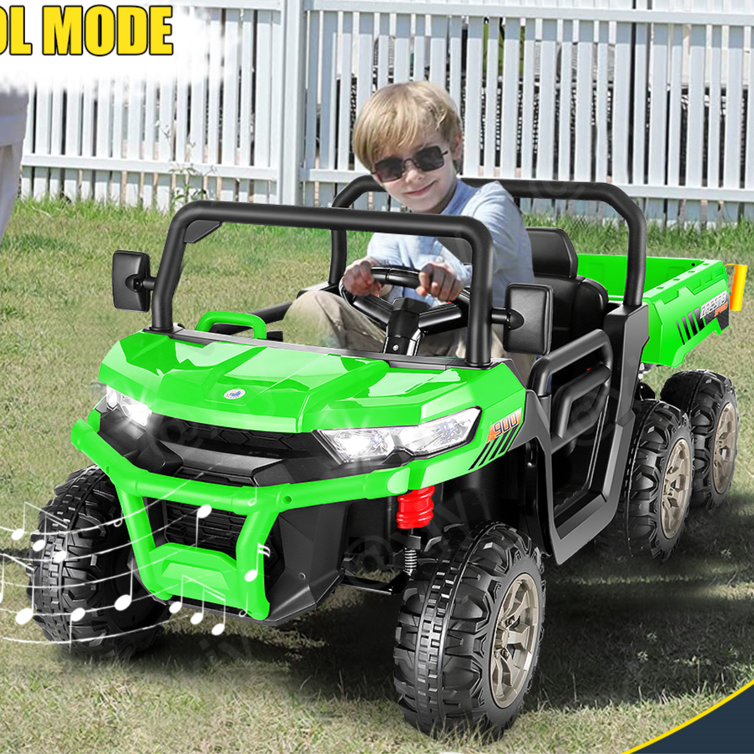 24V 4WD Kids Ride on Dump Truck with Remote Control, 2 Seater Electric Car Toy*