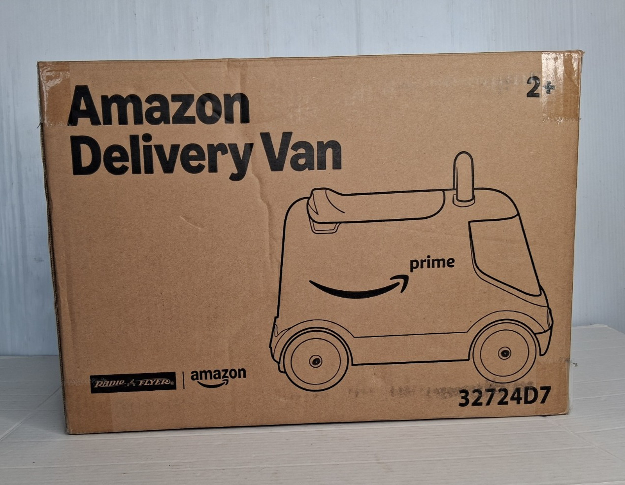 Radio Flyer Amazon Delivery Van Kids Ride On Toy Black New In Box