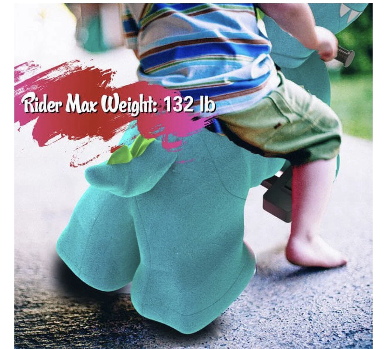 Rechargeable 6v/7A plush pony ride on toy for kids (3-7 years old)