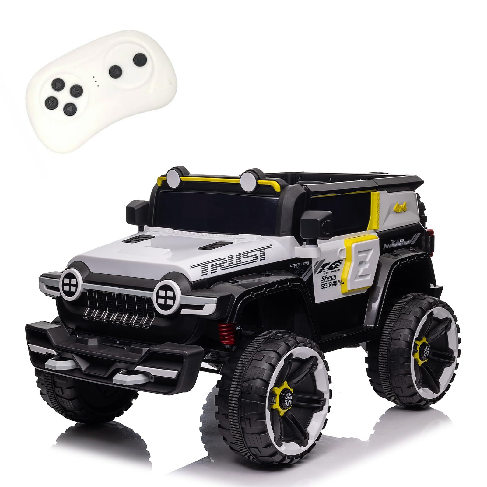 Kids Electric Ride On Truck 12V Power Battery Car w/ Remote Control & MP3 Player