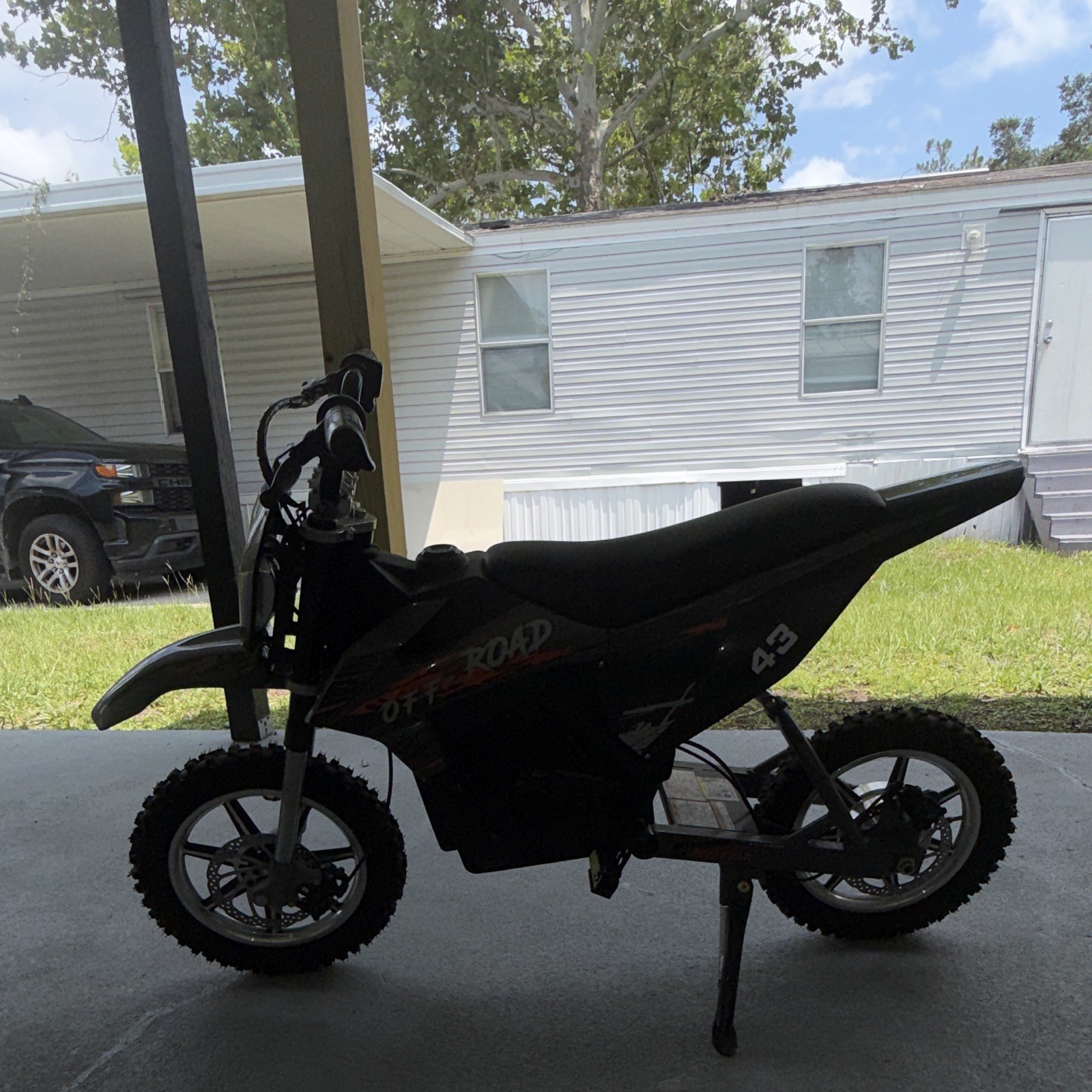 Kids Off-Road Battery Powered Electric Ride-On Mini Dirt Bike Black MPN 43