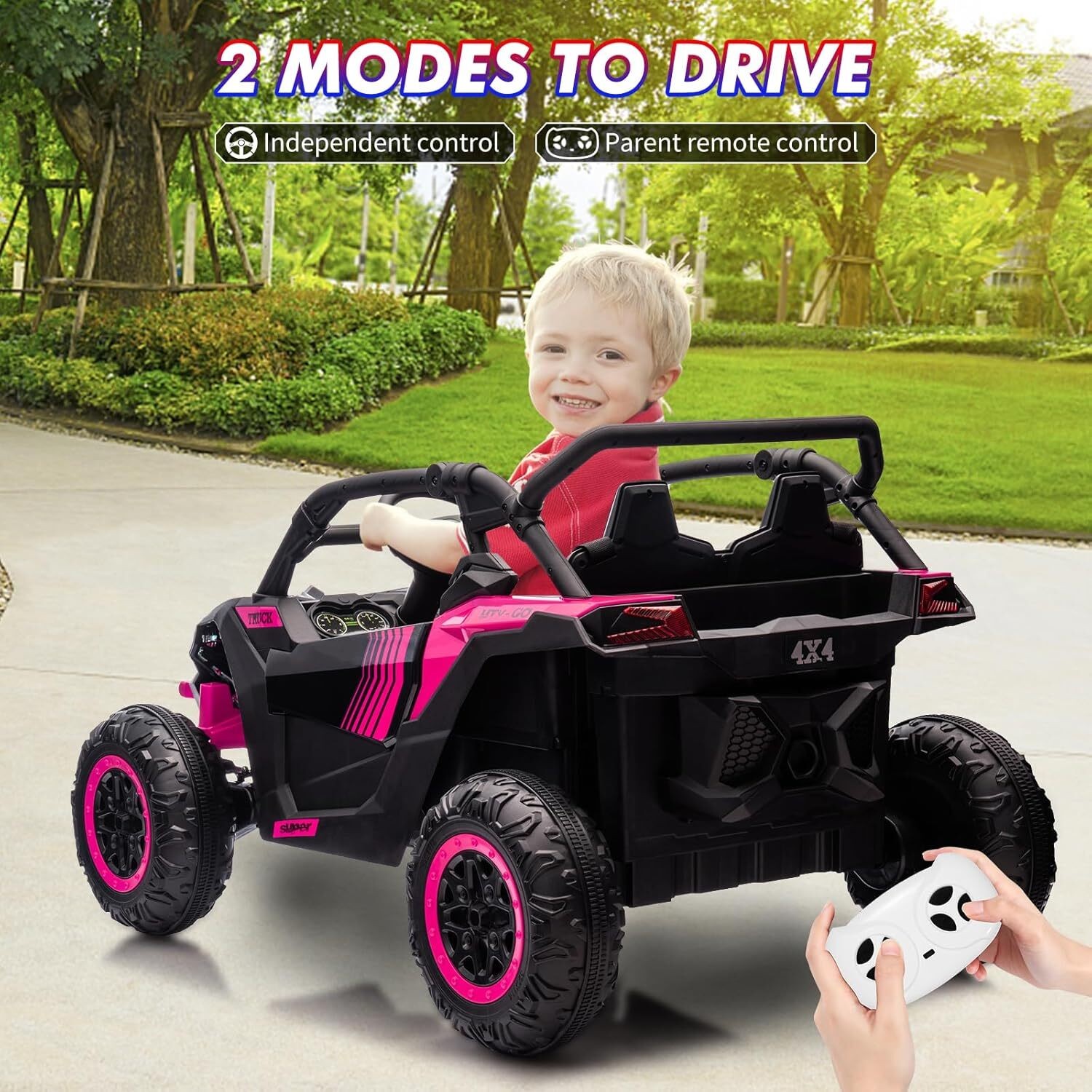 24V Kids Ride On UTV Car for Kids Electric Car Toys 4WD Off-Road W/ Remote Xmas
