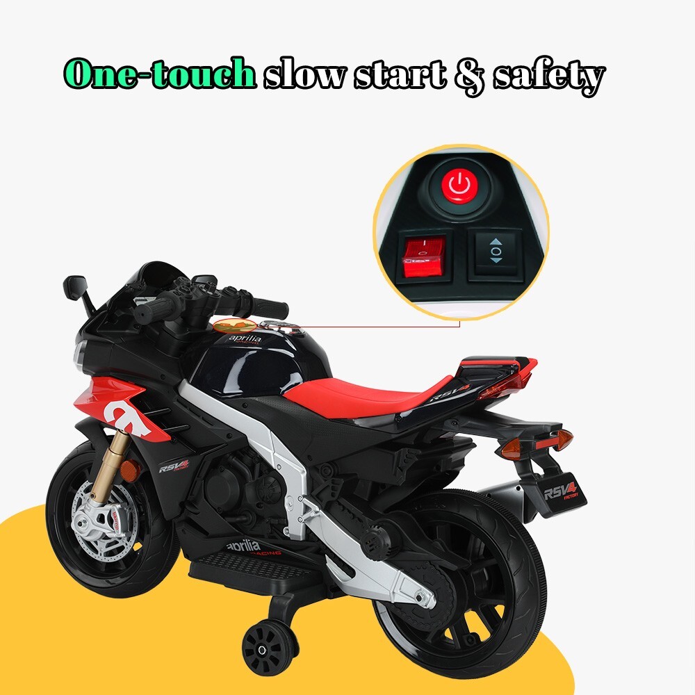 6V Kids Electric Motorcycle Ride on Toy Toddler Motorbike w/Headlights Bluetooth