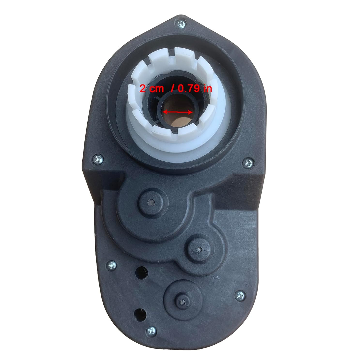 24V 30000RPM Gearbox for Powered Wheel Large Axle Hole, 24 Volt High Torque