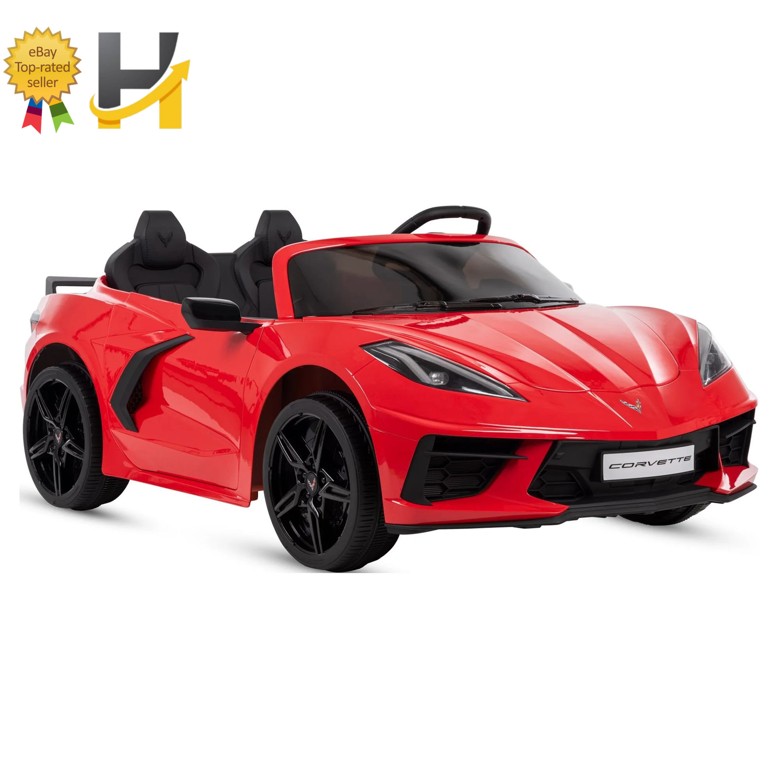 12V Corvette Stingray Battery Powered Ride-On Car Children Ages 3+ Sounds