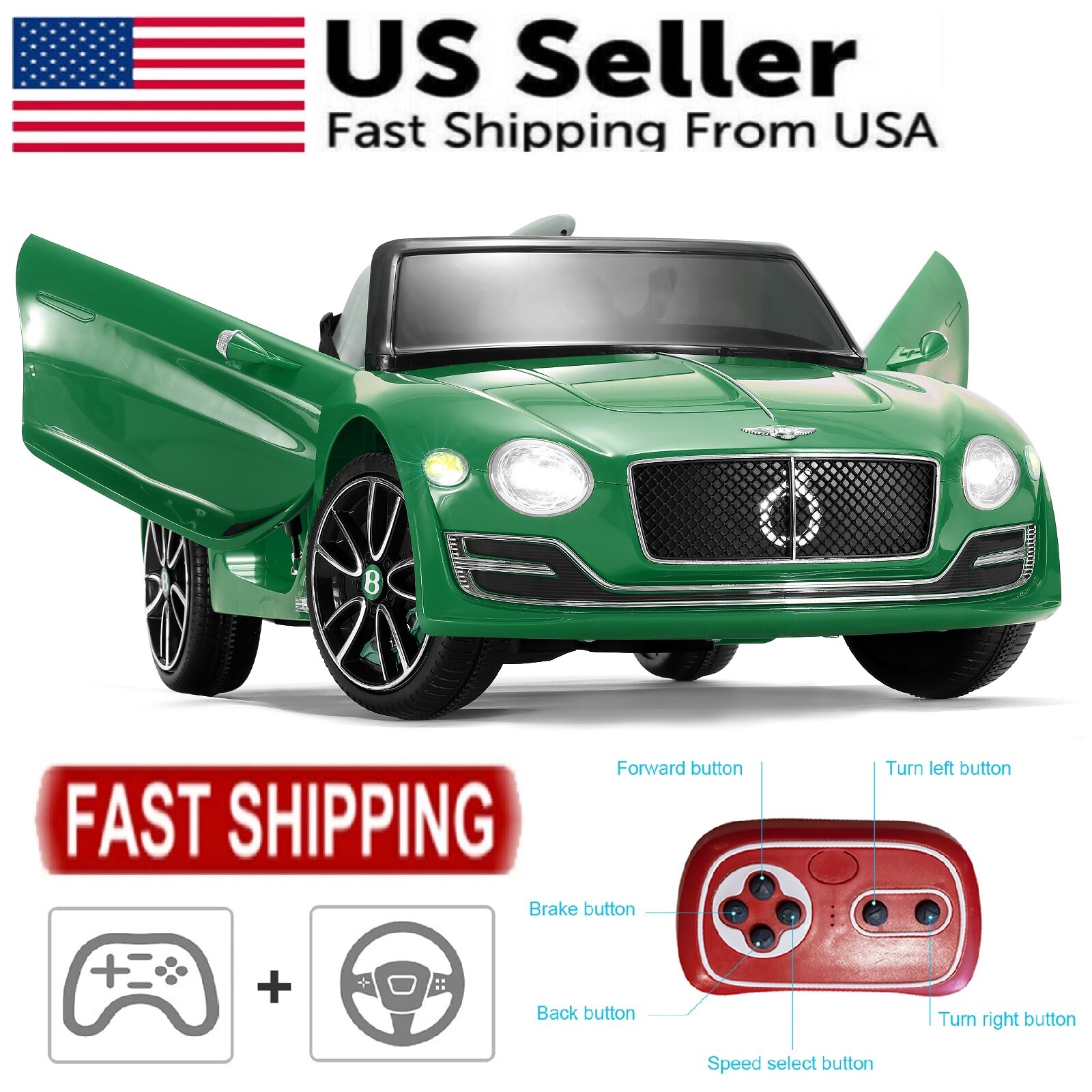 Licensed Bentley Style Kids Electric Ride On Car Children Gift w/ Remote Control