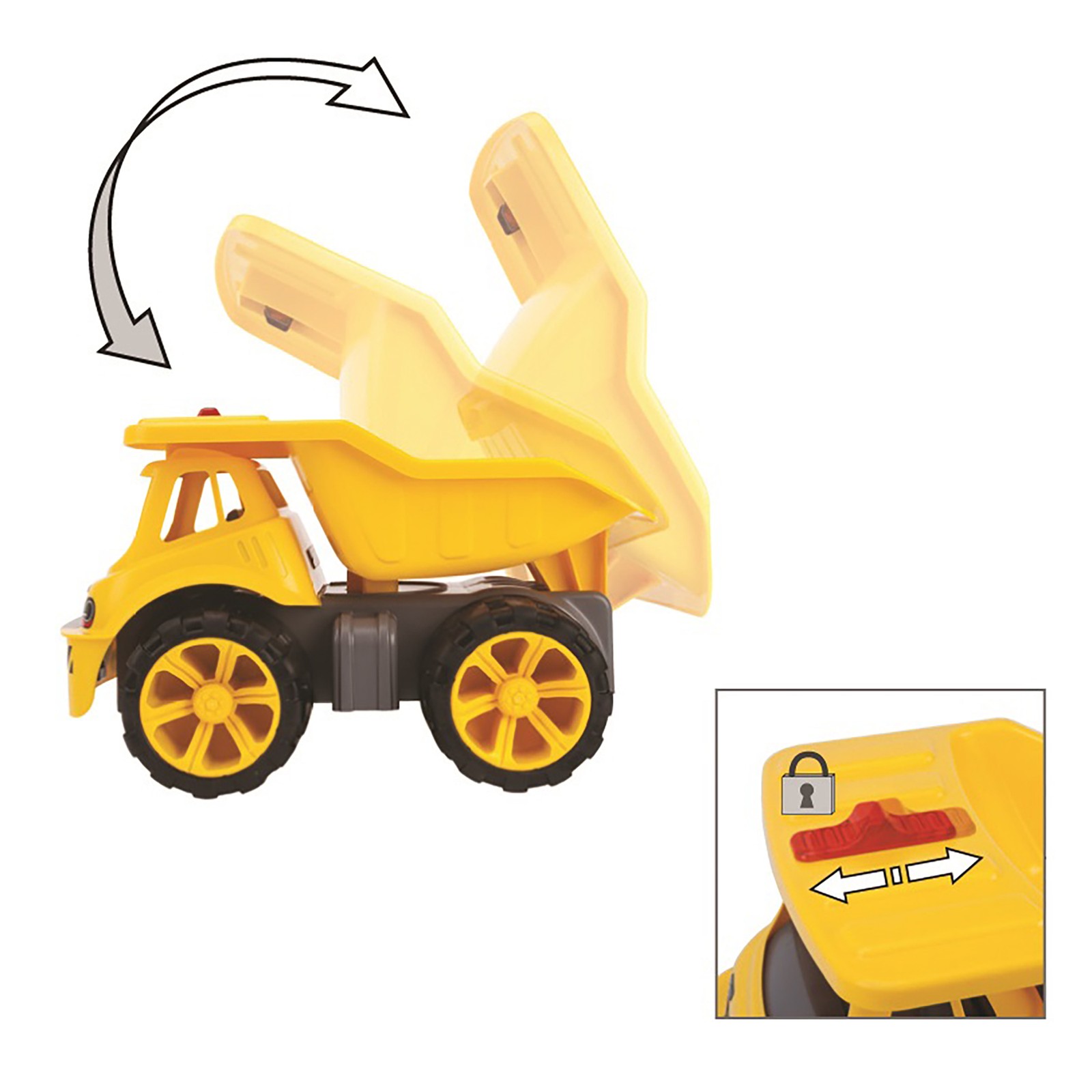 Aquaplay: BIG – Power Worker Maxi Truck Rideon, Toy Playset, 55lb Capacity, Kids