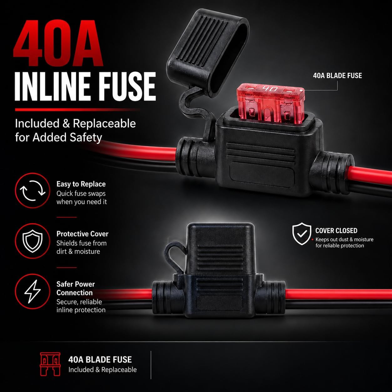 12V 9Ah Ride-On Toy Battery, Red 2-Pin Connector – Extended Range SLA AGM Replac