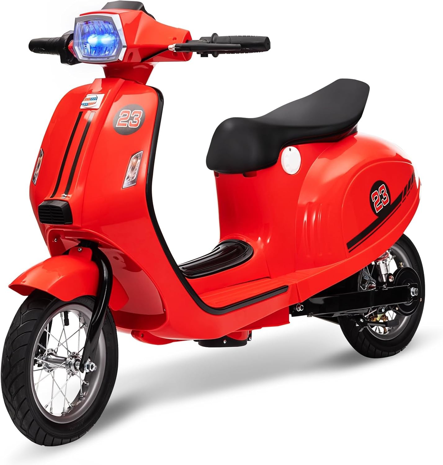 Electric Kids Motorcycle 24V, 350W Motor, Waterproof,12″ Pneumatic Tires,Ages 8+