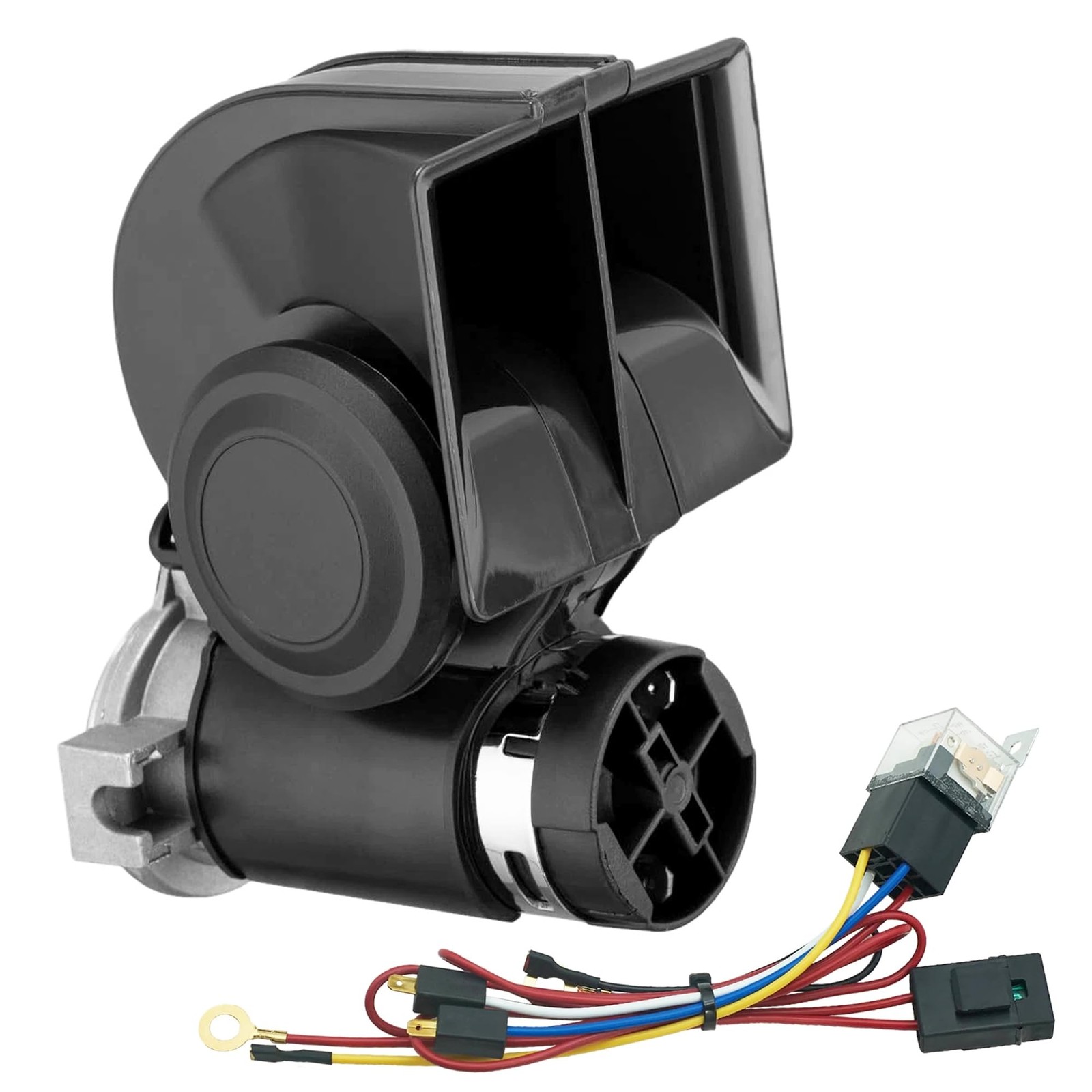 Air Horn 12V 150db Super Loud, Compact Twin Tone Trcuk Horn with Compressor a…