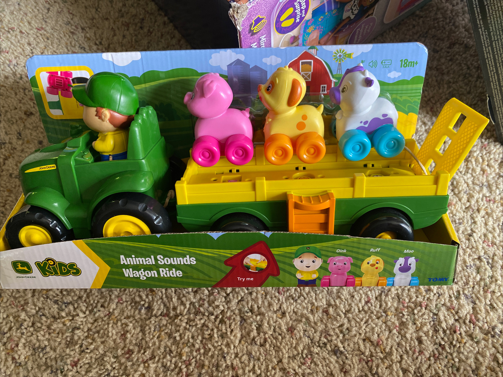 John Deere Kids Animal Sounds Wagon Ride-LP76699 Brand New in Box! T17
