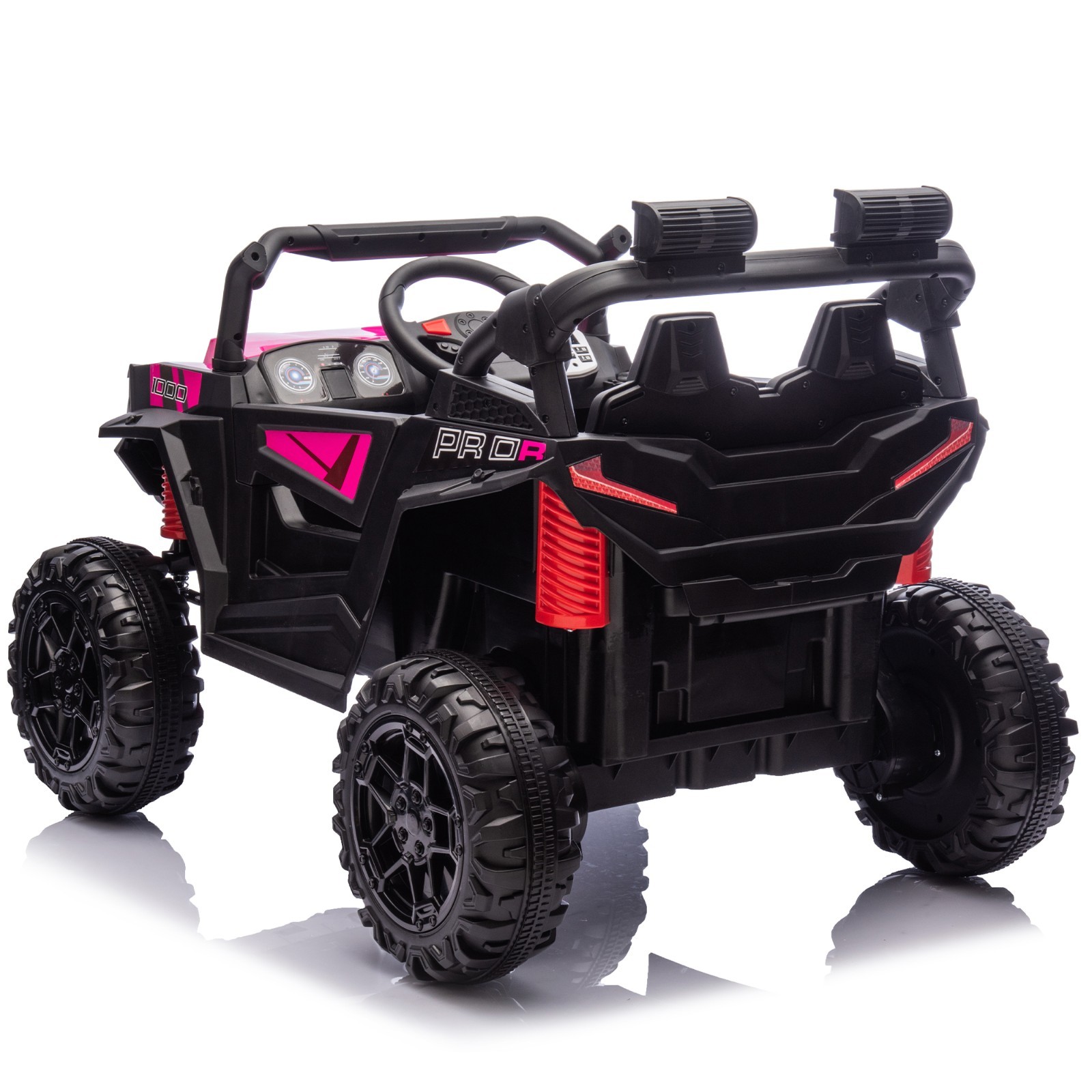 24V Kids Electric Car 400W Ride On Toy UTV with Remote Power Wheels Truck, Pink