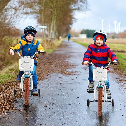 12 Inch Kids Bike Adjustable with Removable Basket for 3-4 Years Old-12 inches –