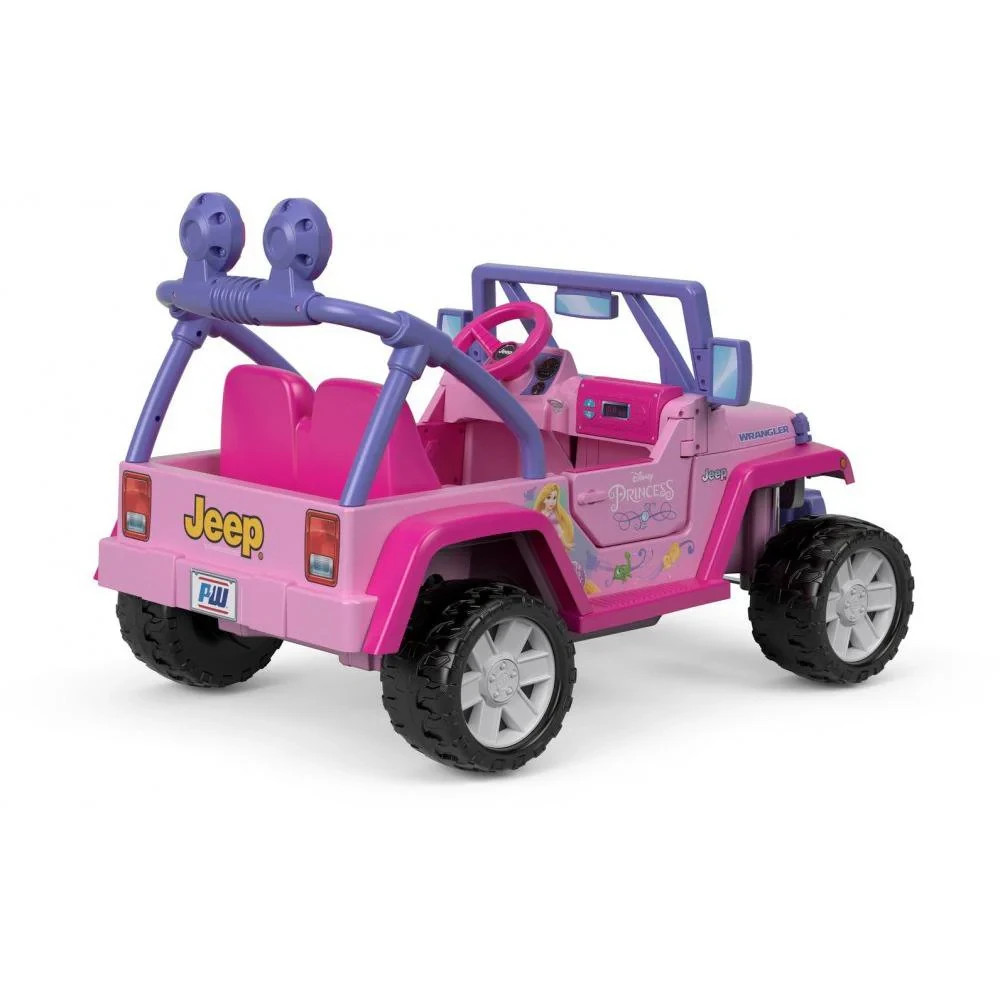 NOS Power Wheels Disney Princess Jeep Wrangler Battery Ride-On Car- FLC45-9665