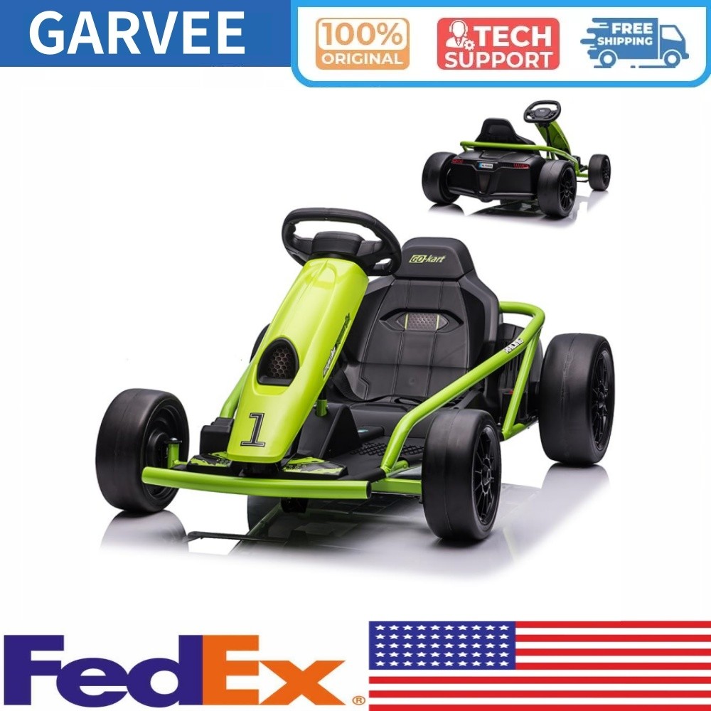 Ride on Go Kart for Kids 8MPH High Speed Drifting Circling Car 300W*2 Motors 24V