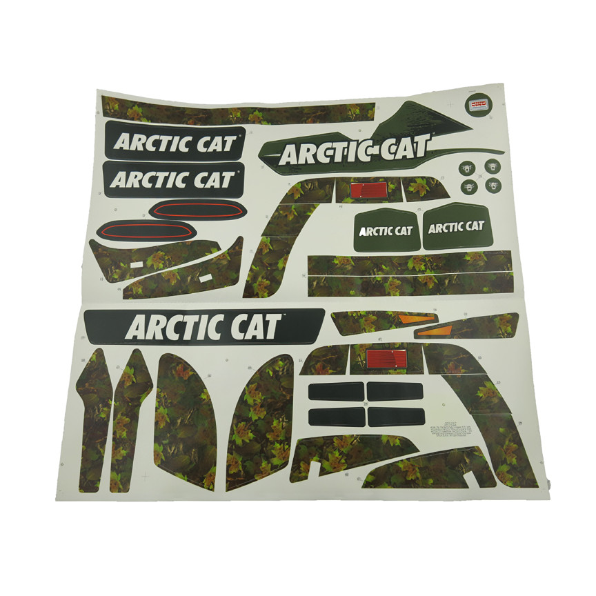 Power Wheels CGY61 Camo Arctic Cat Decal Label Sheet Genuine Fisher Price