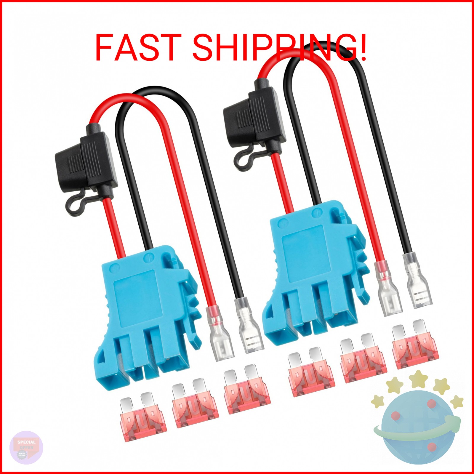Saillong 2 Pack 12 AWG Wire Harness Connector Replacement Compatible with Peg-Pe