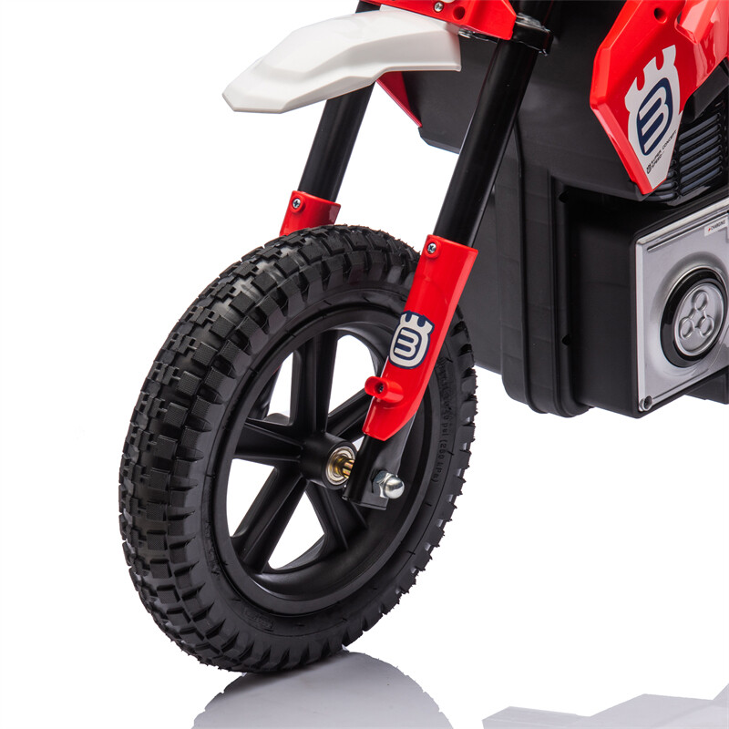 24V Kid Ride On Electric Toy Motocross Motorcycle 200W 3.1-9.32MPH for Aged 5-15