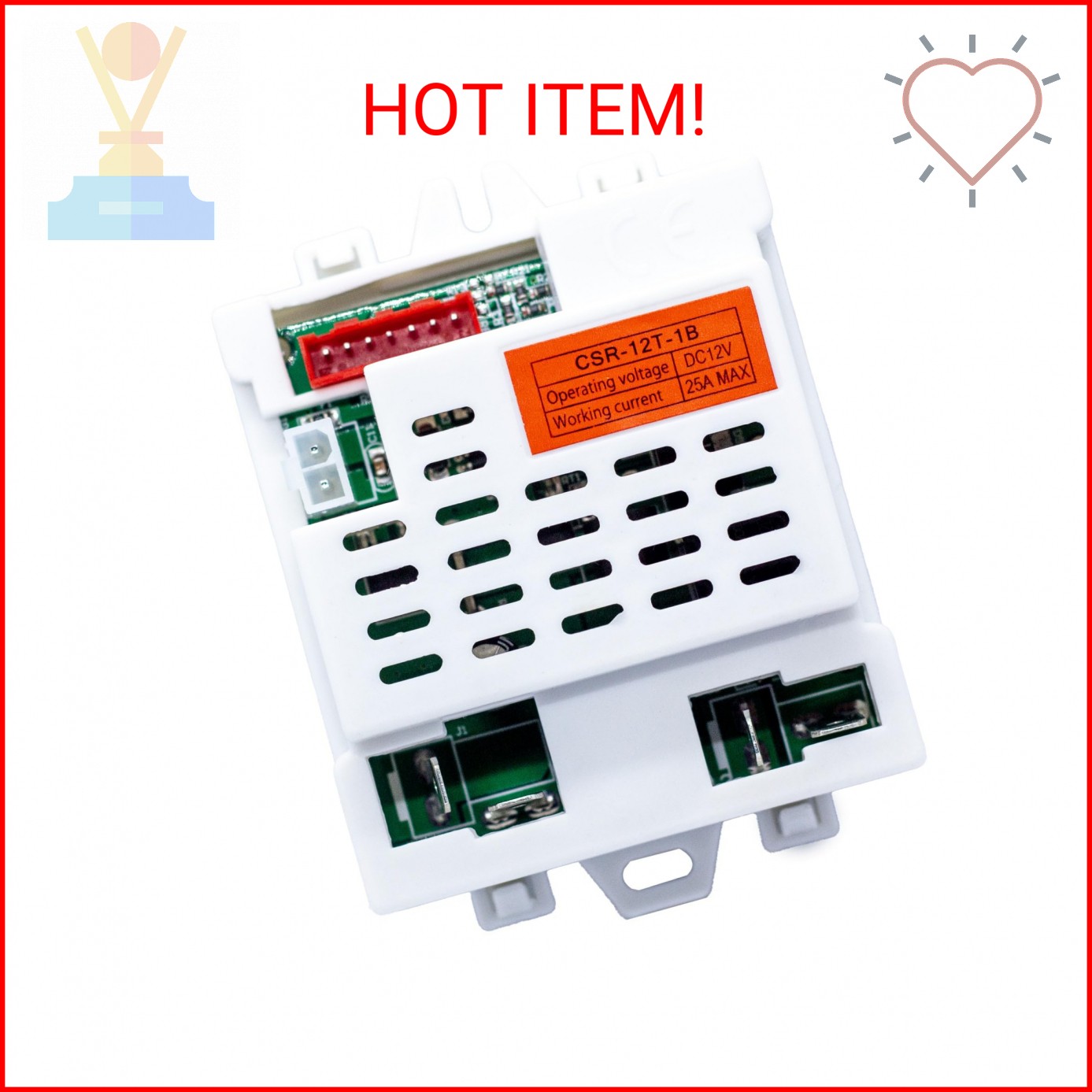 Replacement CSR-12T-1B=CSR-12T-1A 12v Control Box and 2.4ghz Remote Control for