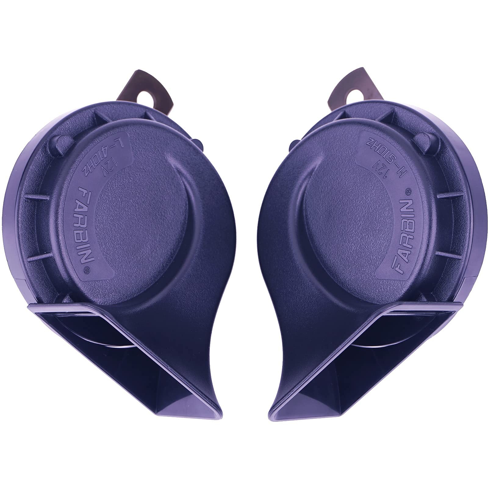 Blue Electric Motohorn 12V Train Horn 130dB Dual Tone Snail 510Hz/410Hz Kit