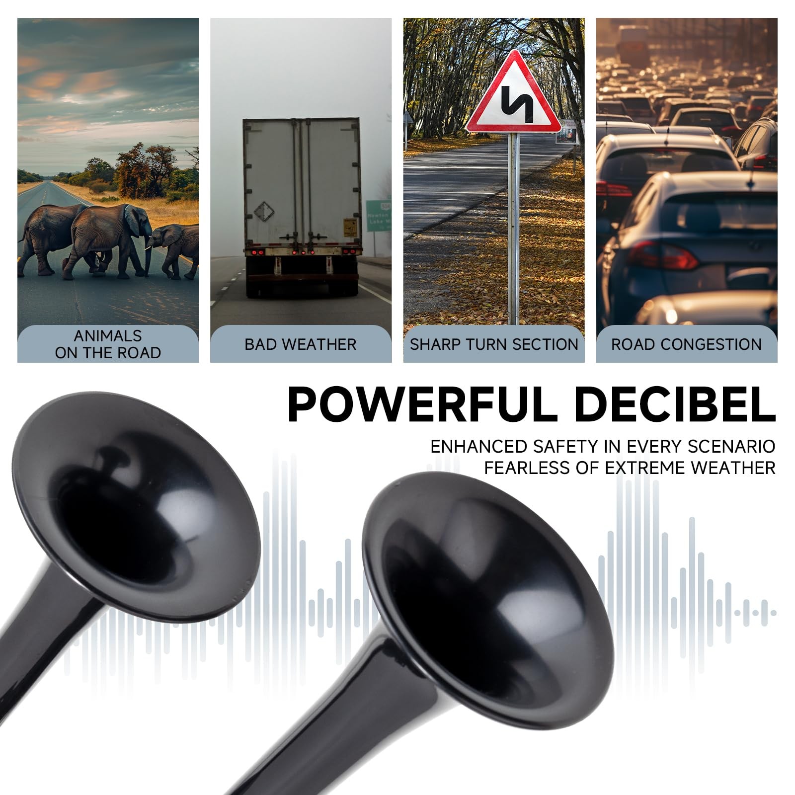 Car Horns 12V Electric Truck Horn Loud Train Horn for Car Dual Horns for Moto…
