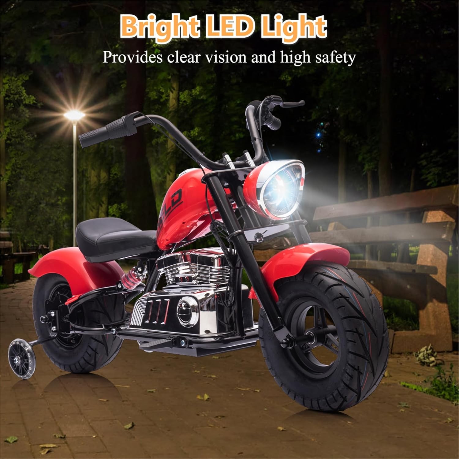 36V Electric Dirt Bike for Teens 16.5MPH&176LB Load Spring Suspension Multicolor