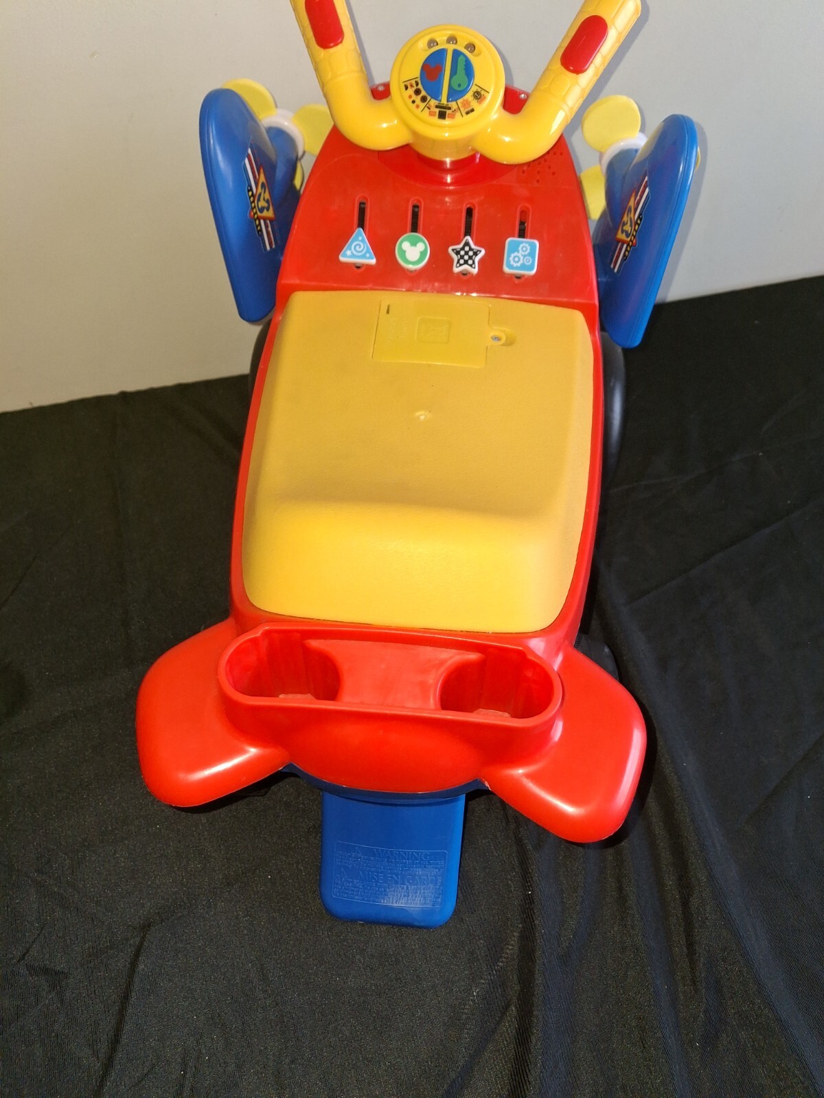 Kiddieland Disney Lights & Sounds Activity Ride-On Mickey Mouse Plane-No Handle