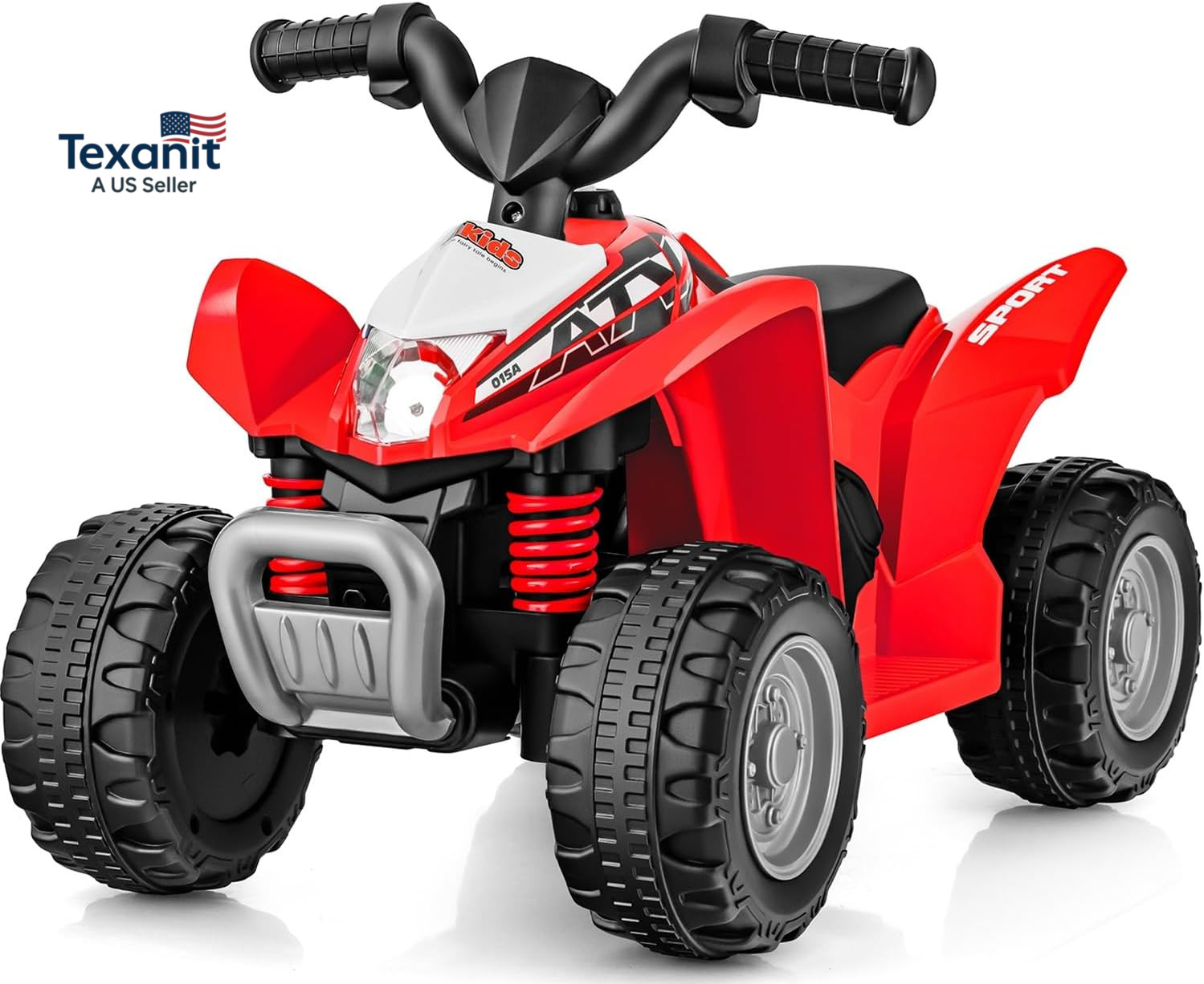 Kids Ride on ATV, 6V Electric Vehicle for Toddlers, 4 Wheeler Battery Powered Mo