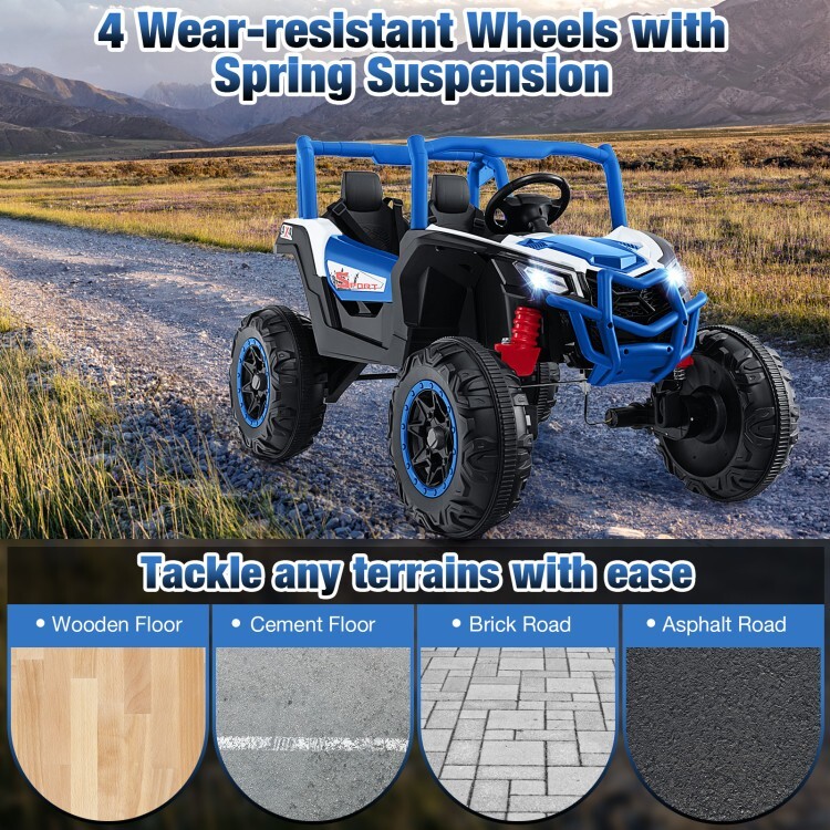 2-Seater Kids Ride on Electric UTV 24V battery Gift Kids w/2.4G Remote Control