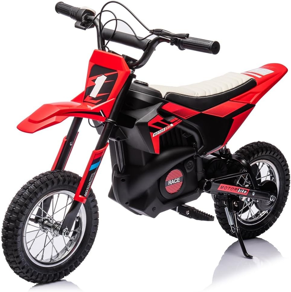 GARVEE 24V Electric Dirt Bike,250W Motor, 12″ Tires,22KM/H,Rear Shock Absorption