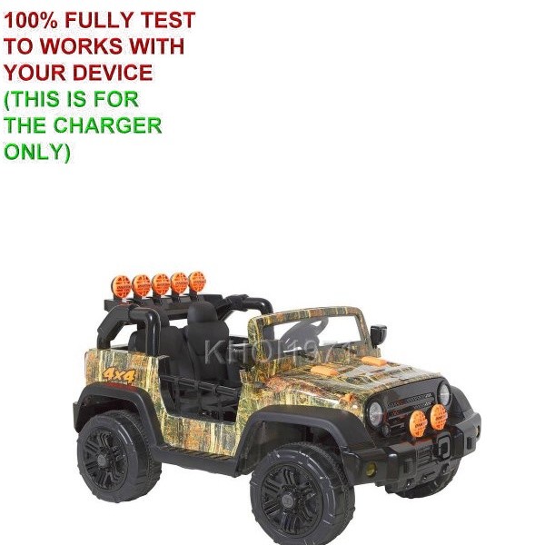 WALL charger AC adapter for 8804-15 Dynacraft Camo 4×4 Camo ride on 12V BATT