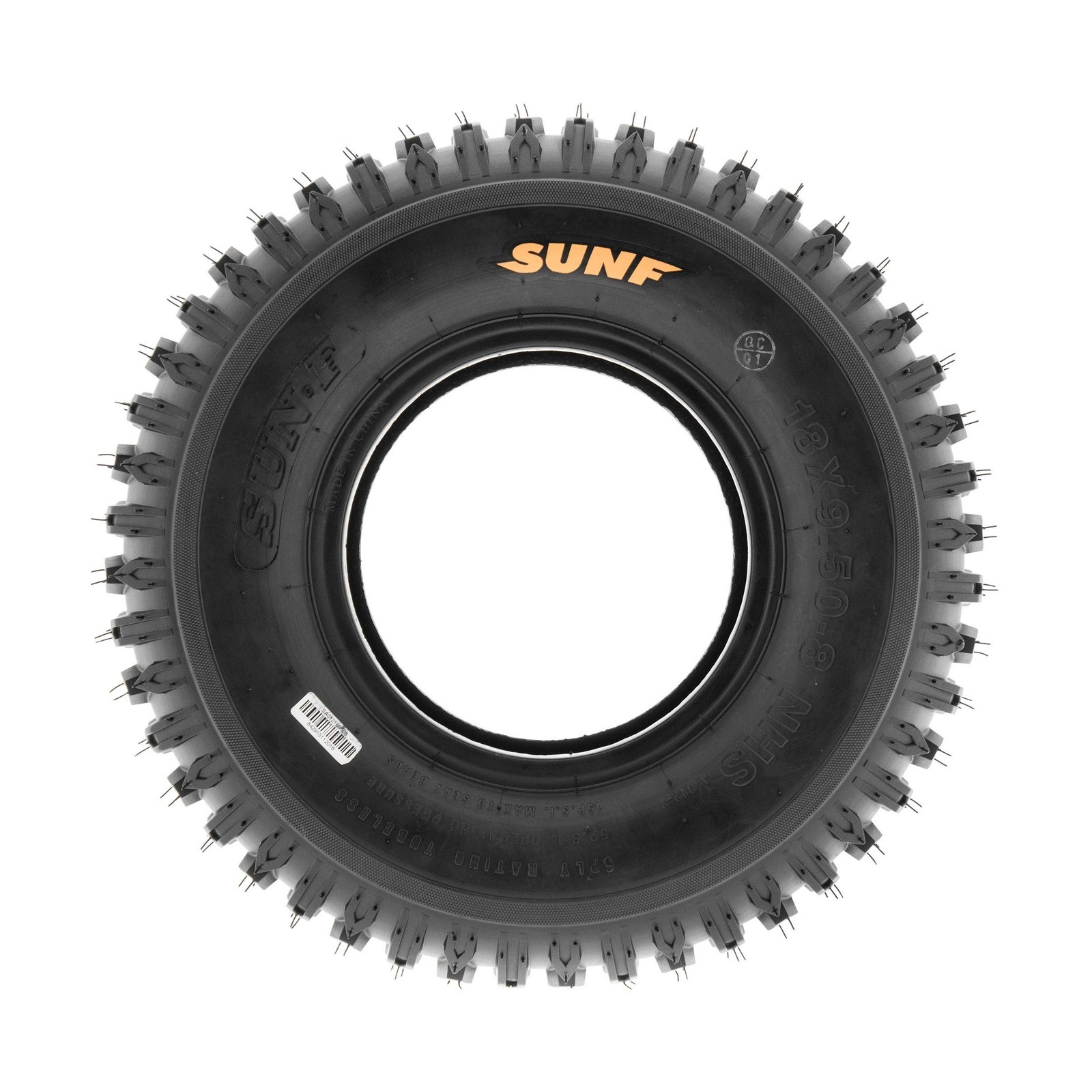 Set of 2 SunF A012 XC Sport-Racing ATV/UTV Off-Road Tires 18×9.5-8, 6PR, Knob…