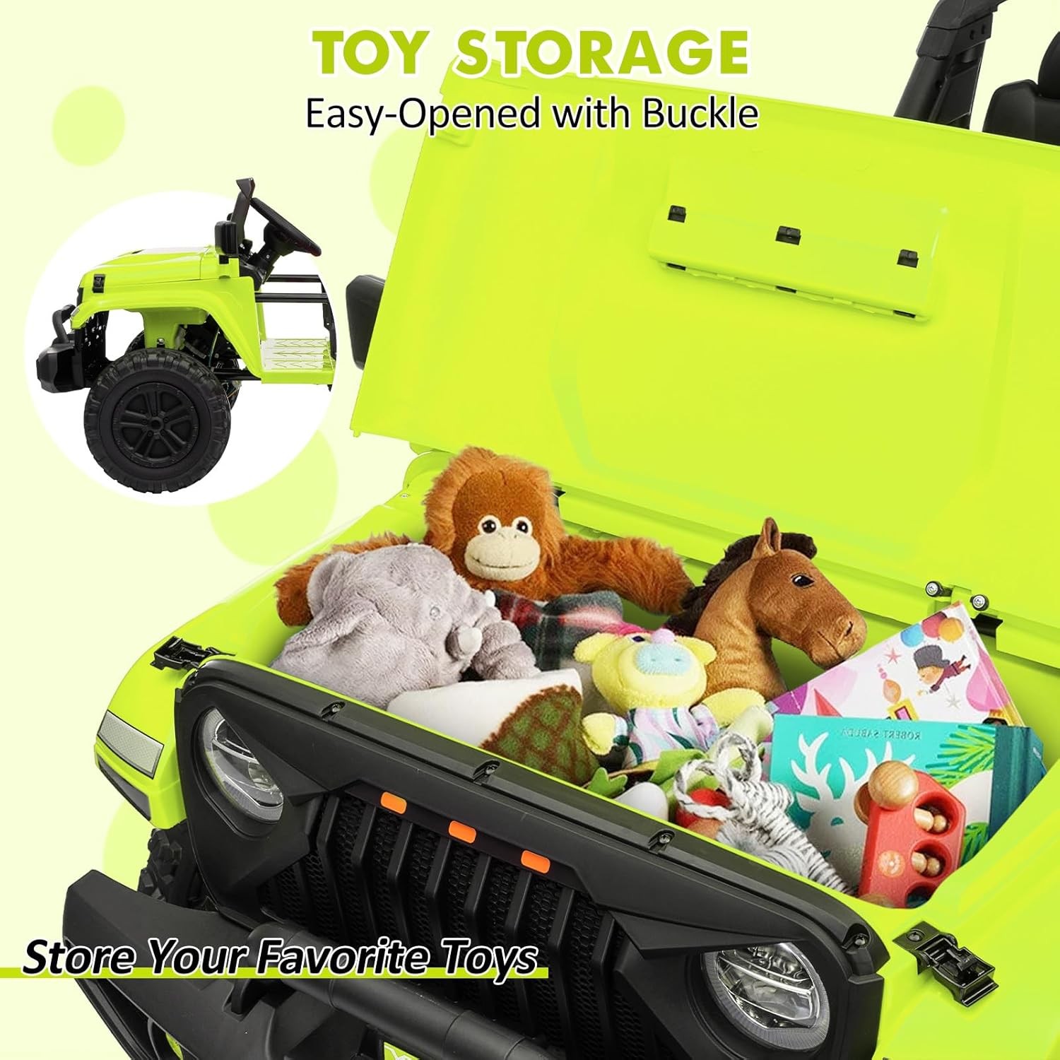 24V Powered Battery Truck 2 Seater Kids Ride On Car w/ Parent Remote Control