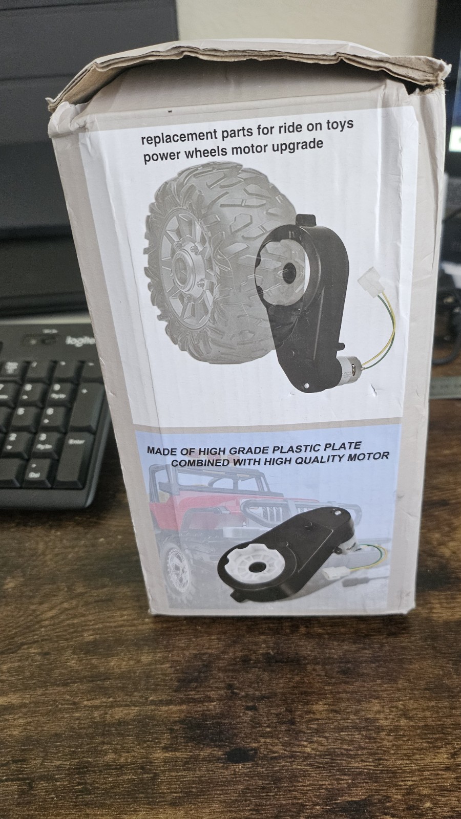 Pair of DC Motor 24V-200W 5,000rpm with gear box Replacement parts for ride