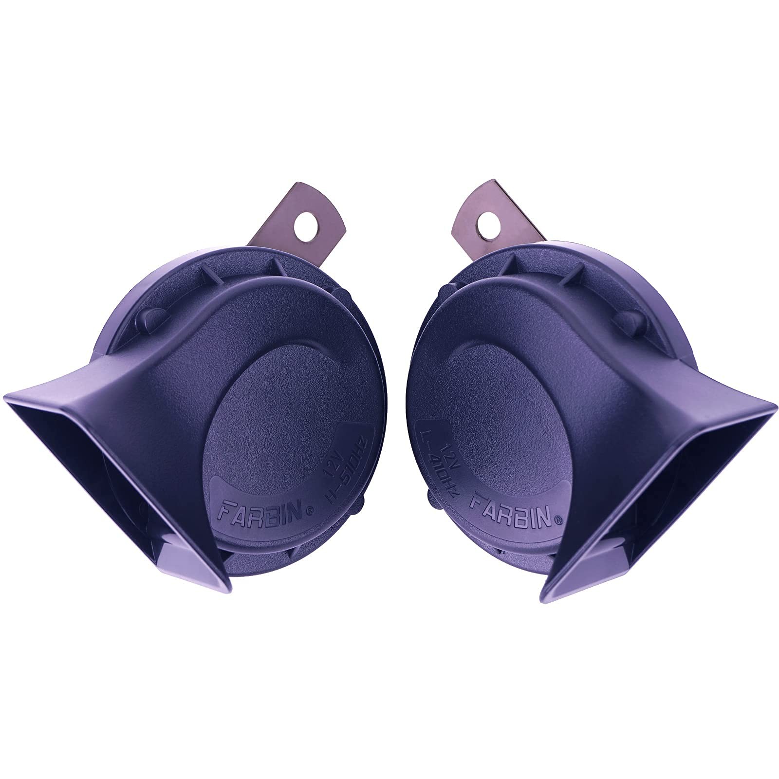 Blue Electric Motohorn 12V Train Horn 130dB Dual Tone Snail 510Hz/410Hz Kit