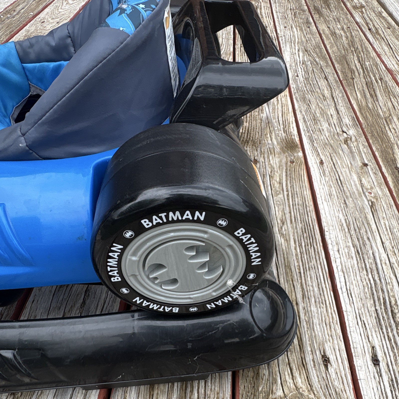 TODDLER Batman Blue & Black Ride-On Car Toy