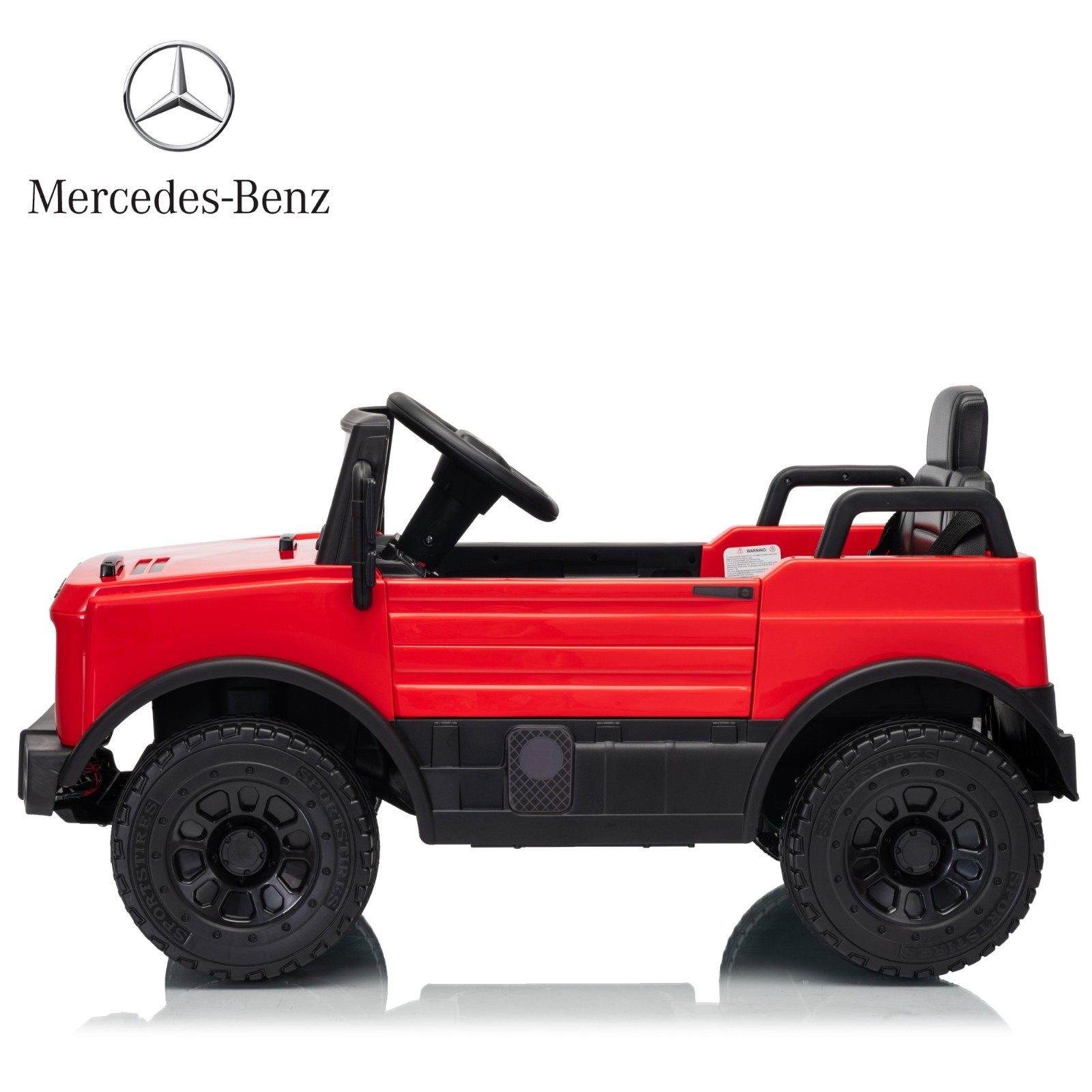 Red Mercedes Licensed 12V Ride on Toy Electric Car Age for 1-4 w/ Parent Remote