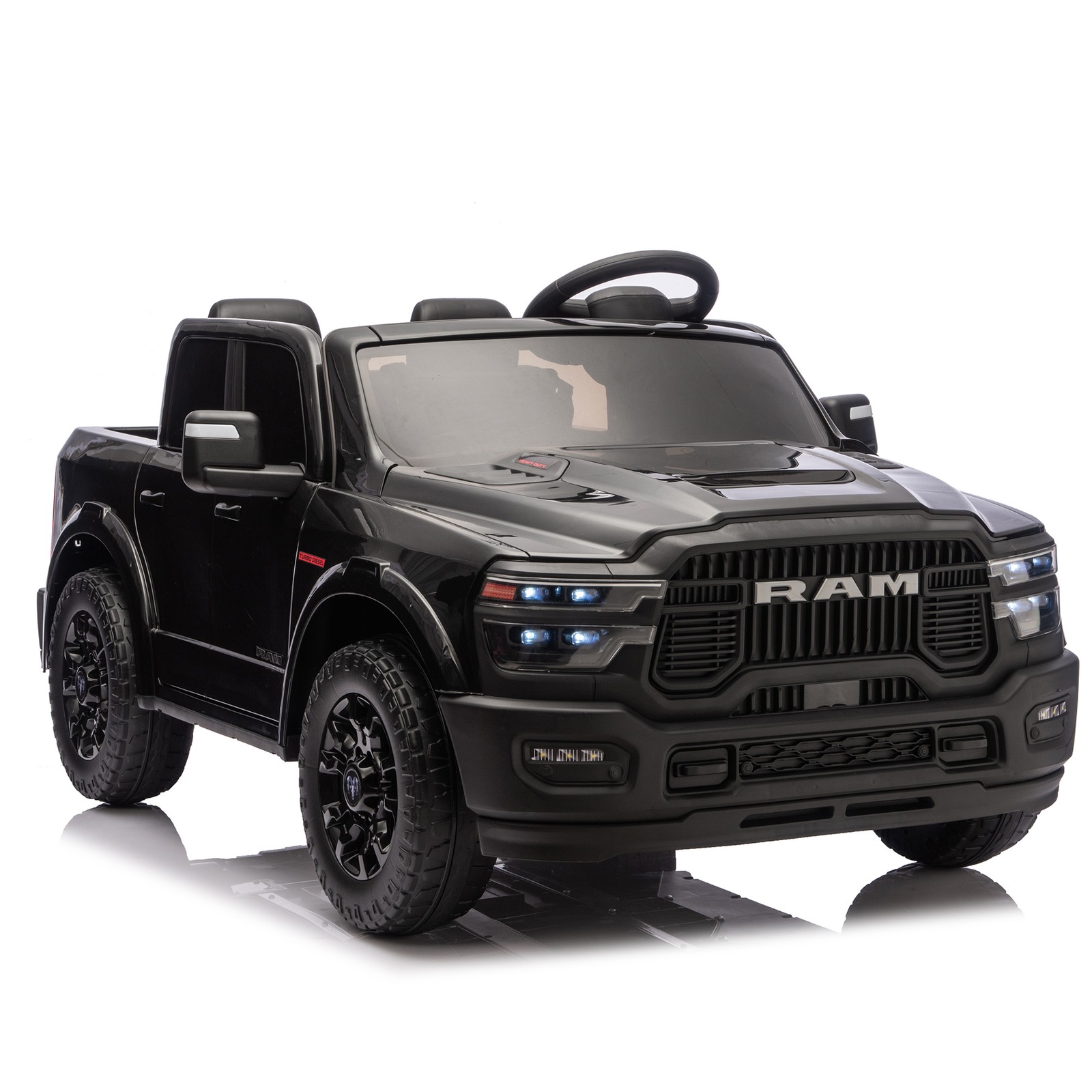 24V Dodge RAM 2500 Ride On Truck 2-Seater Official Remote Bluetooth MP3 USB Kids
