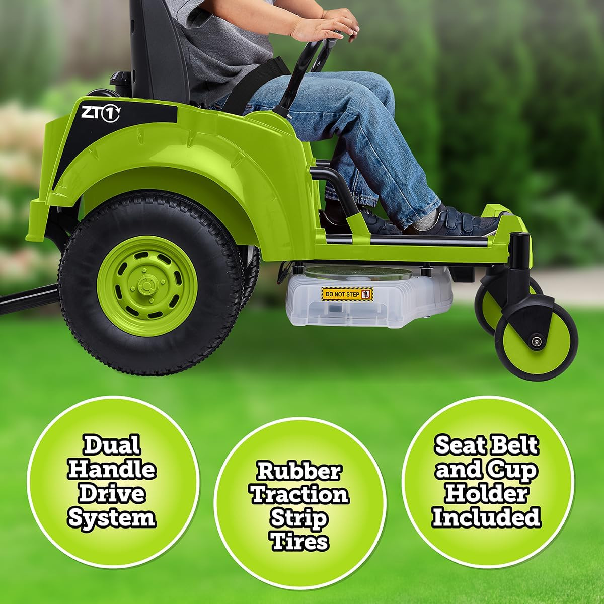 12V Zero Turn Lawn Mower Toodler Toys – Ride on Toy, Outdoor Toys, Tractor Toy,