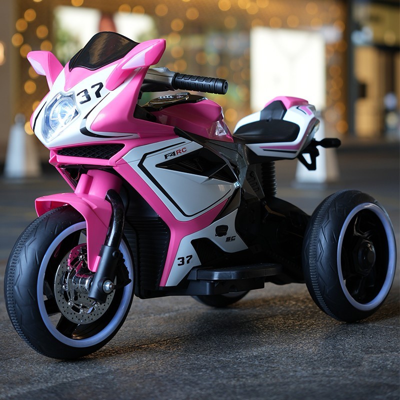 kids Ride On Electric Motorcycle 12V For Children With Key Start 3 wheels