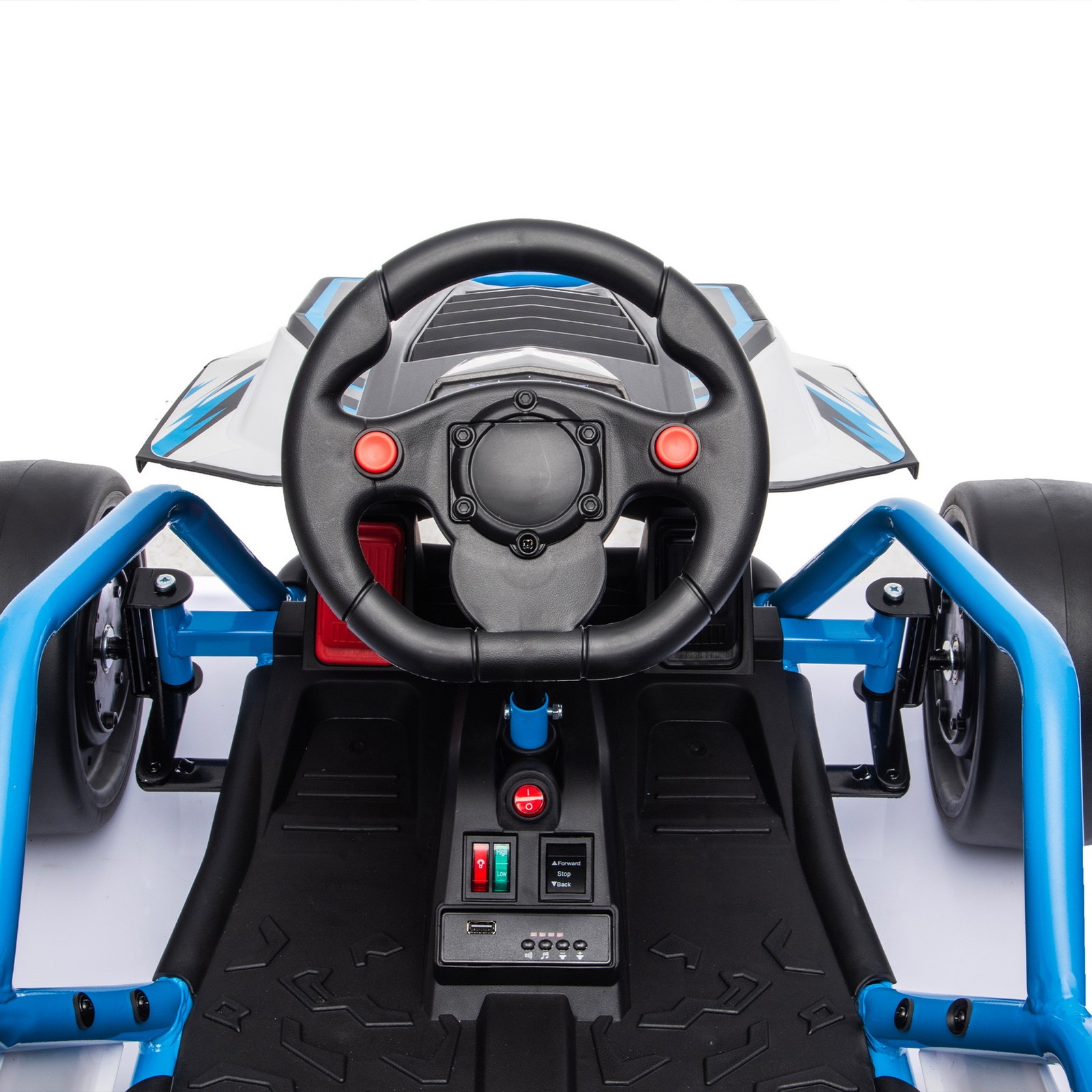 24V 400W Electric Crazy Go Kart Kids Ride on Drift Car EVA Tires Rear Suspension