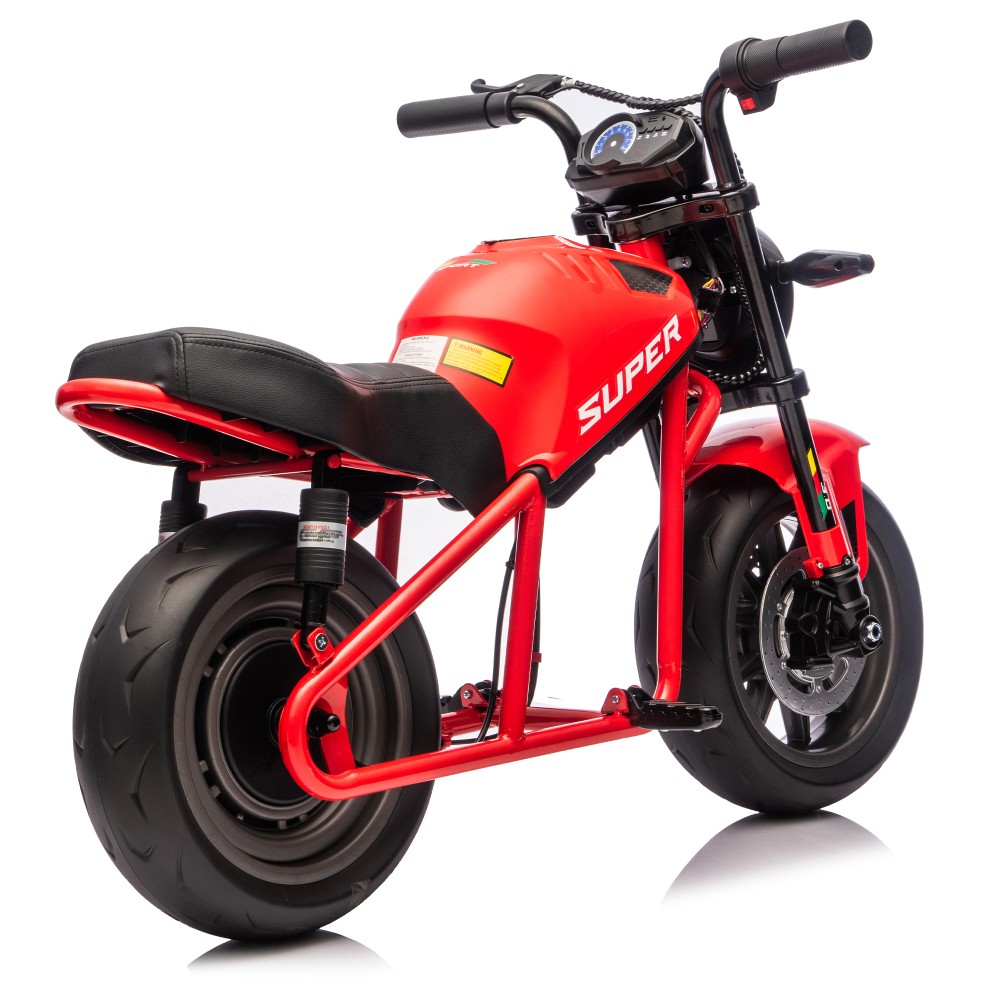 24V300W Kids Electric Motorcycle 14in EVA Wheels Dual Suspension