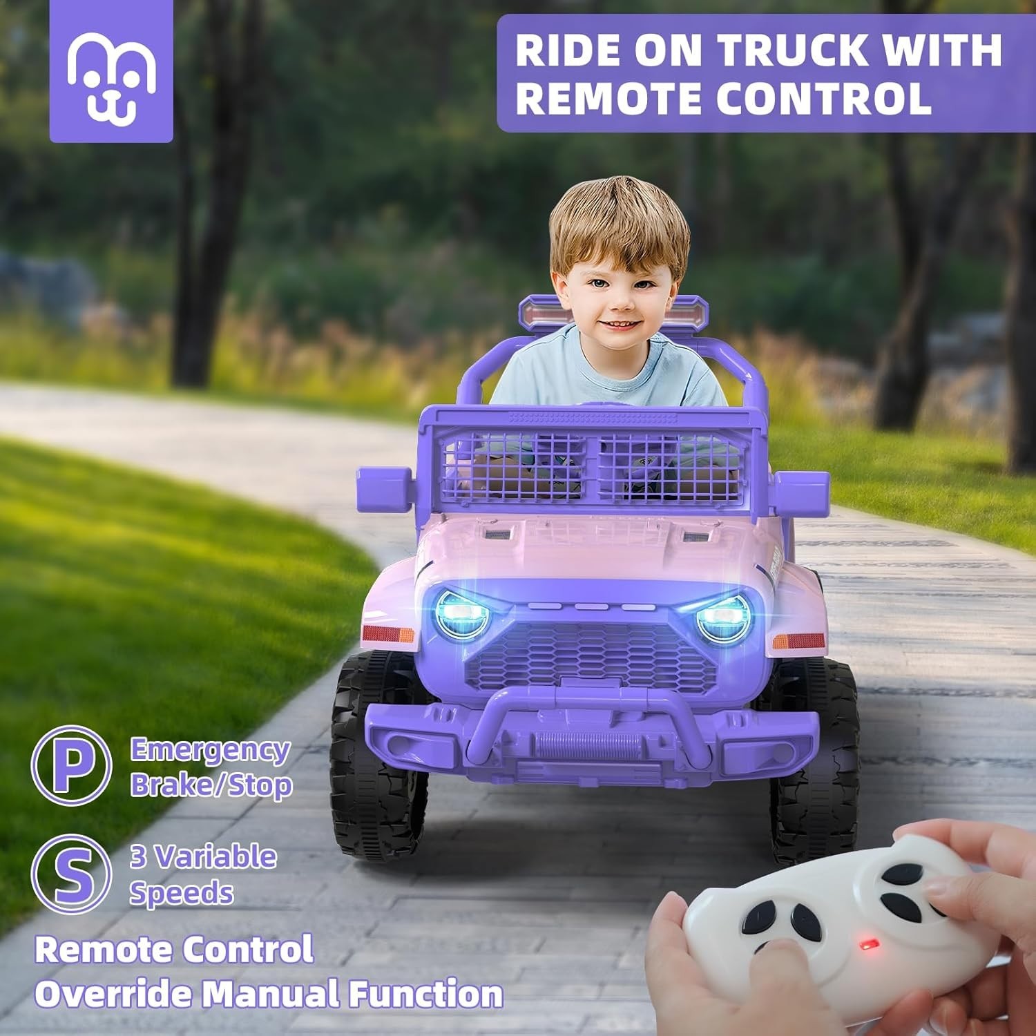 Carro Electrico Para Niños Coche Montable De Jugar Manejar Con Control Remoto..