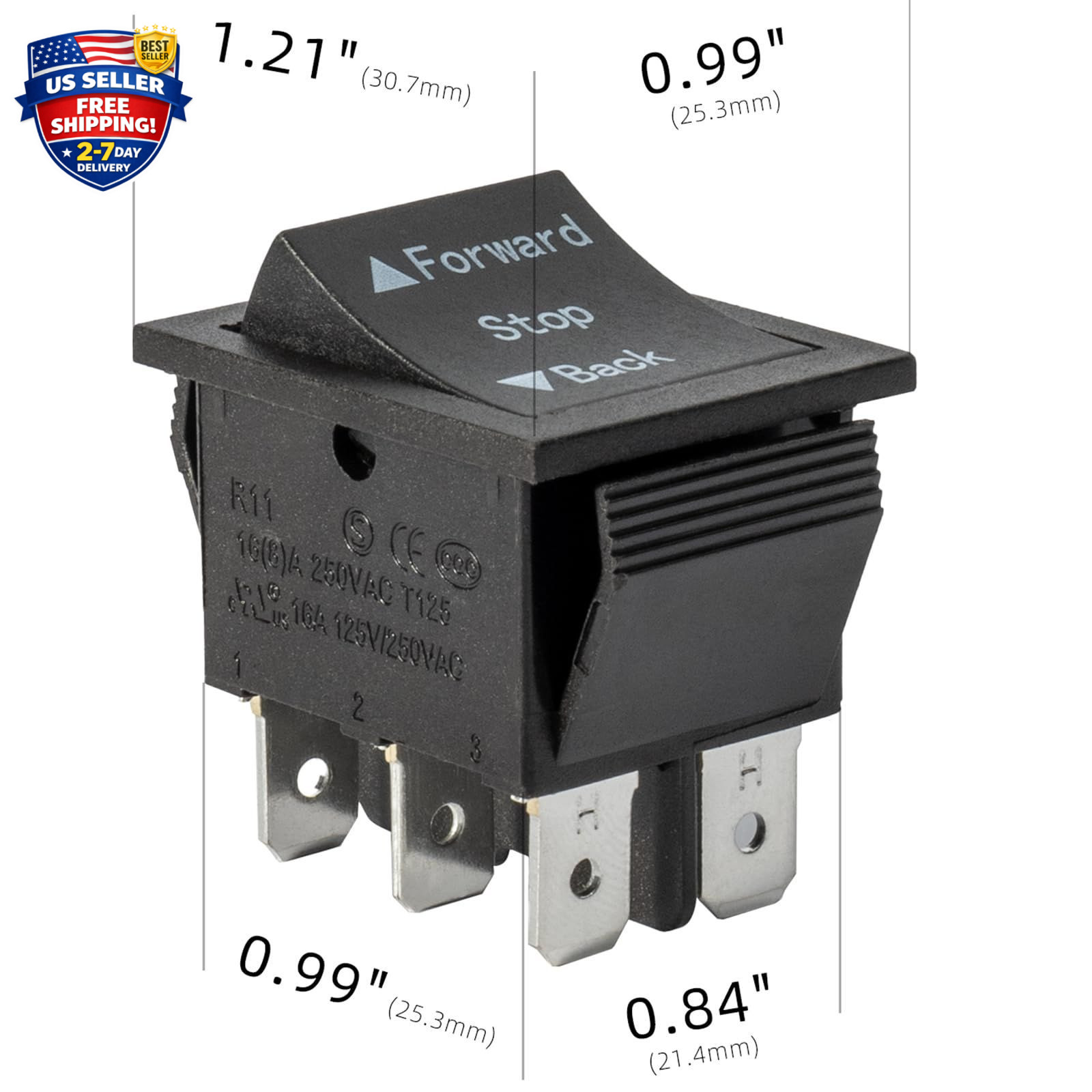 2 Pcs Universal 6V 12V 24V Forward Reverse Switch Compatible with Power Wheels