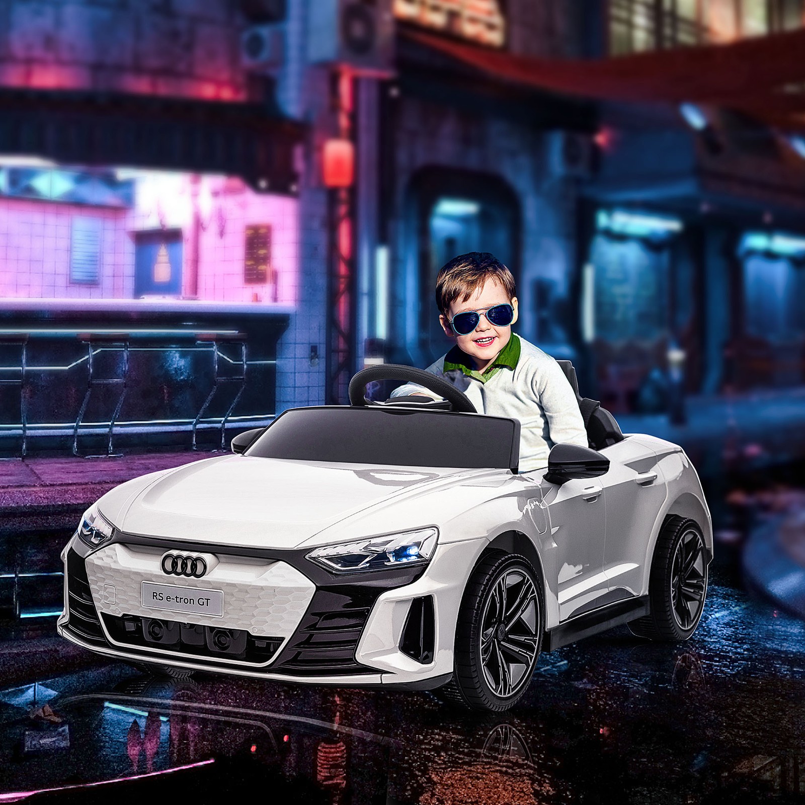 12V Kids Electric Ride On Car, Licensed Audi RS e-tron GT